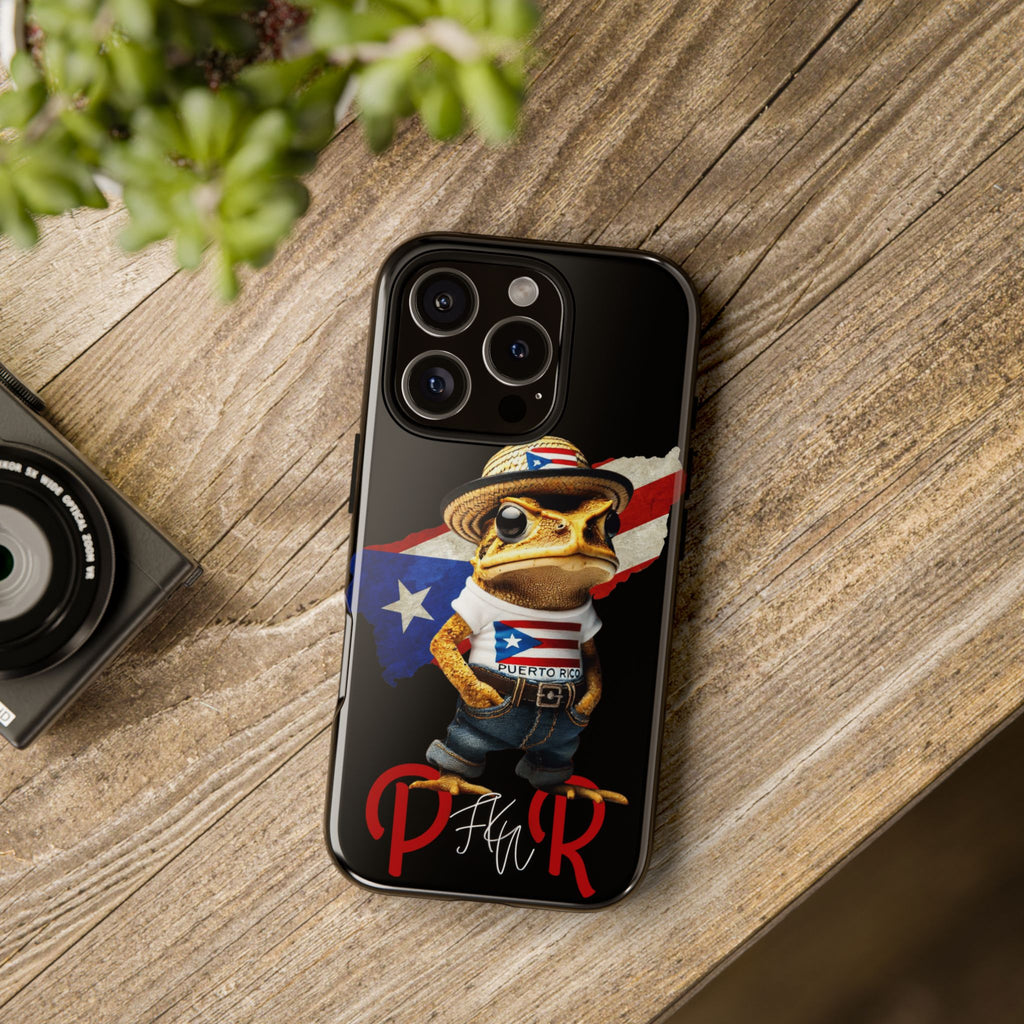 Puerto Rican Frog Tough Phone Case  Puerto Rico Flag Patriotic Protective Case