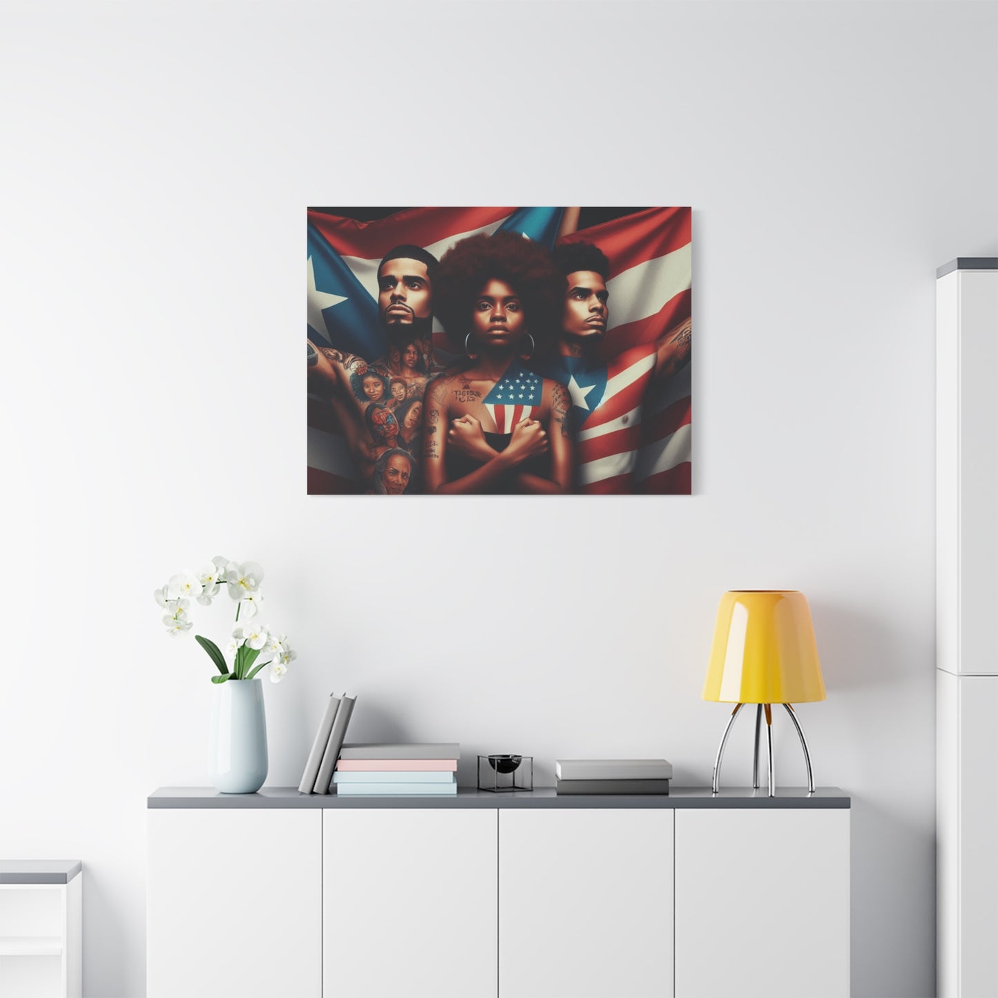 Rooted in Culture, Radiating Power Puerto Rican Wall Art, Unique Gift, Empowering Decor