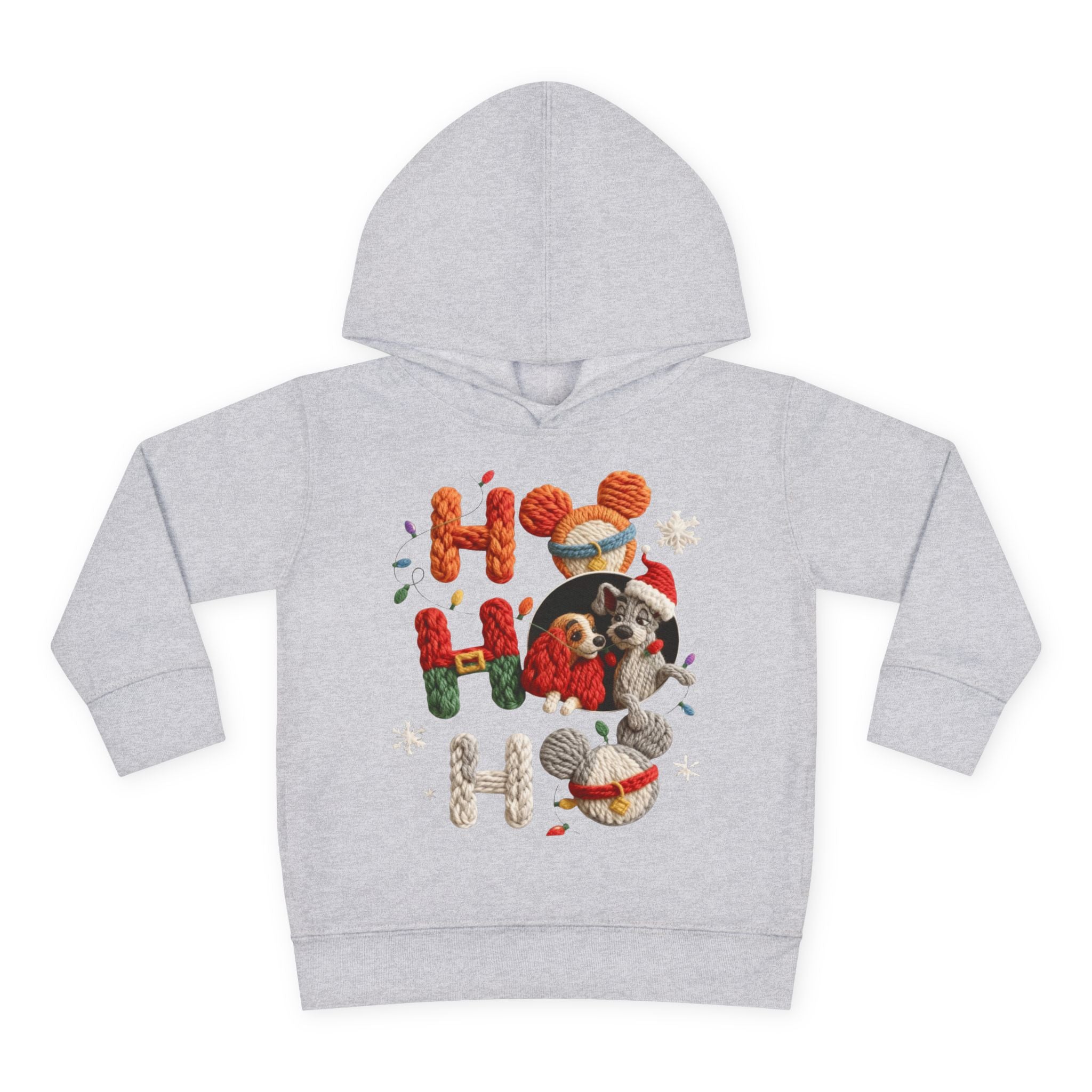Toddler Hoodie "Ho Ho Ho" Festive Raccoon Christmas Pullover