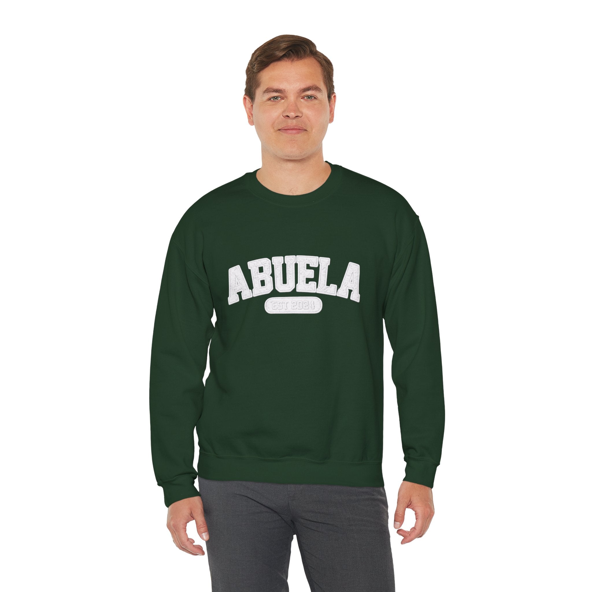 Abuela Varsity Crewneck Sweatshirt Cozy Grandma Gift Minimal Everyday Family Love Apparel