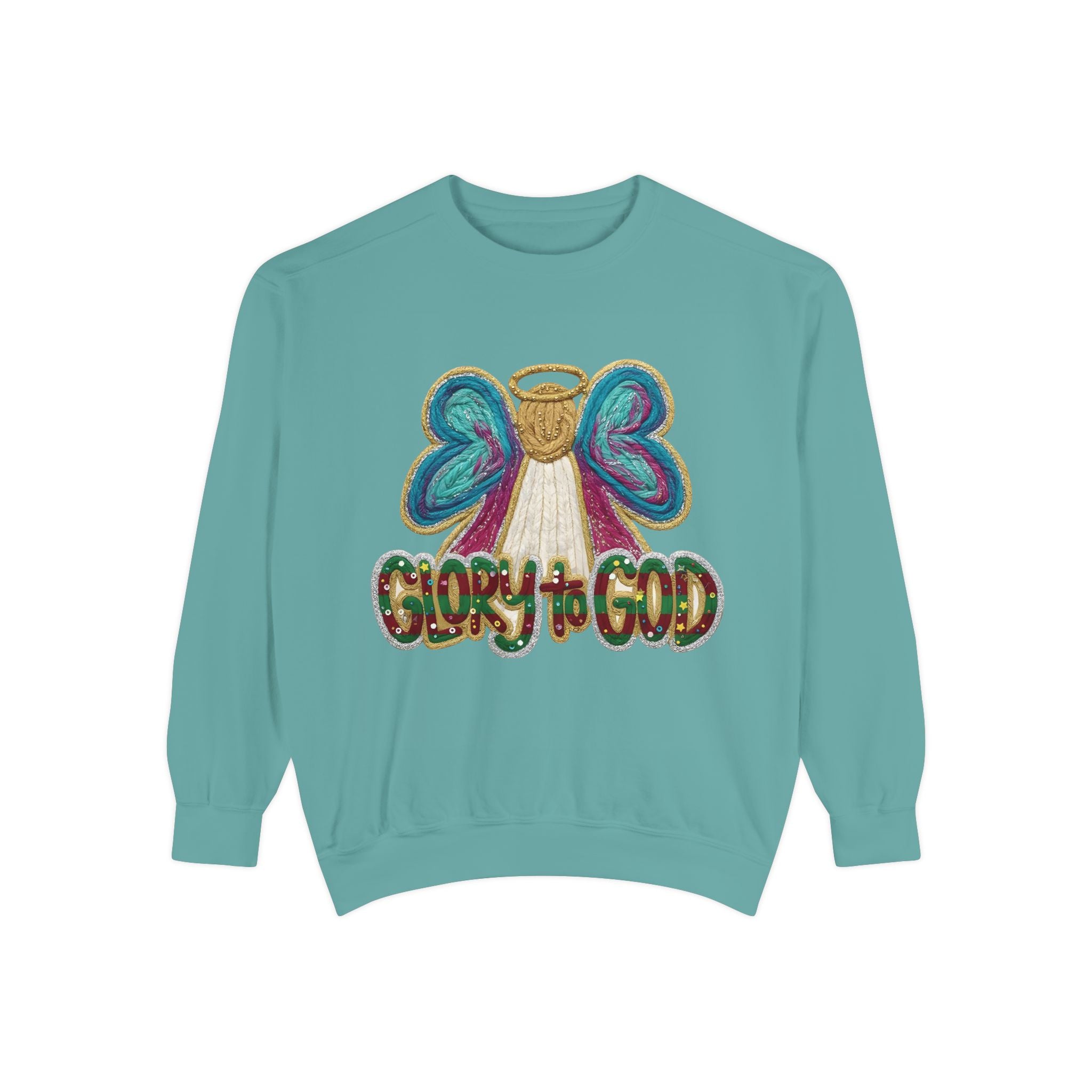 Glory to God Angel Sweatshirt Christmas Holiday Collection  Festive T-Shirt & Sweater