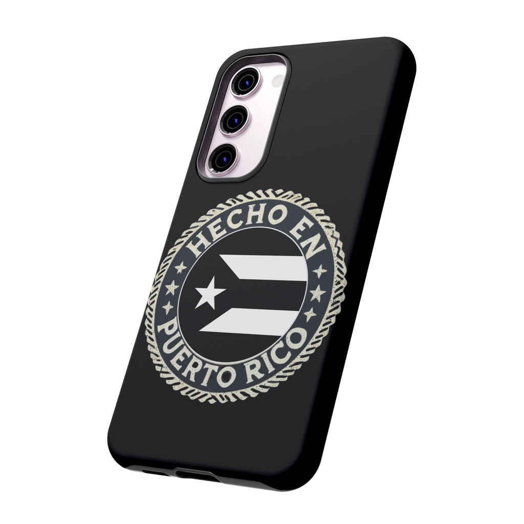 Hecho en Puerto Rico Phone Case  Puerto Rican Flag Emblem Tough Protective Cover