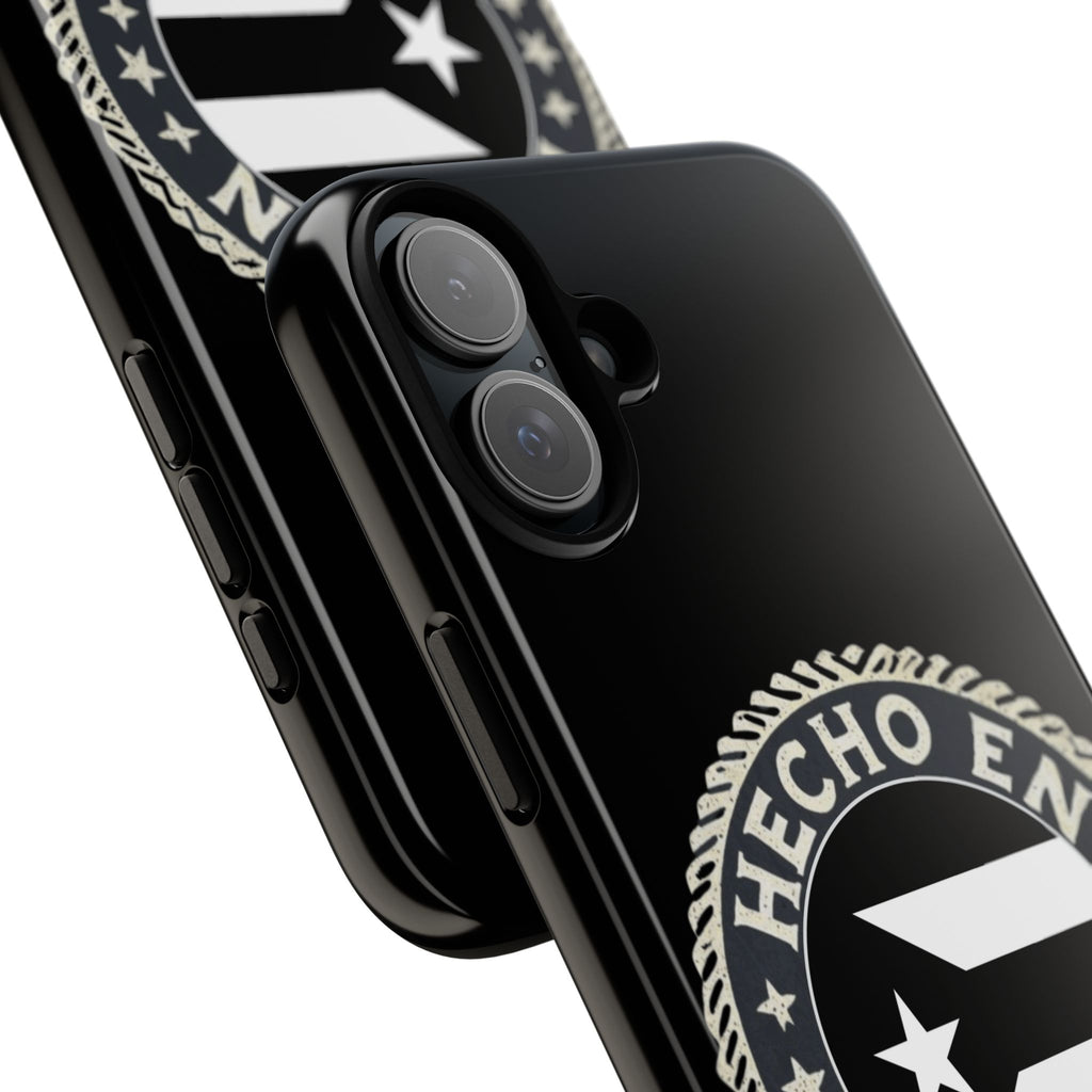 Hecho en Puerto Rico Phone Case  Puerto Rican Flag Emblem Tough Protective Cover