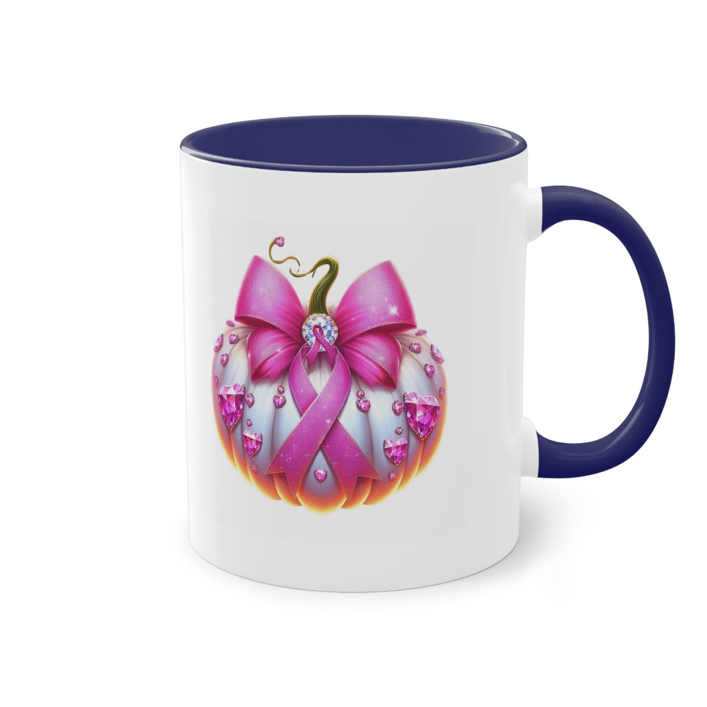 Vibrant Two-Tone Coffee Mug with Floral Design - Perfect Gift for Nature Lovers