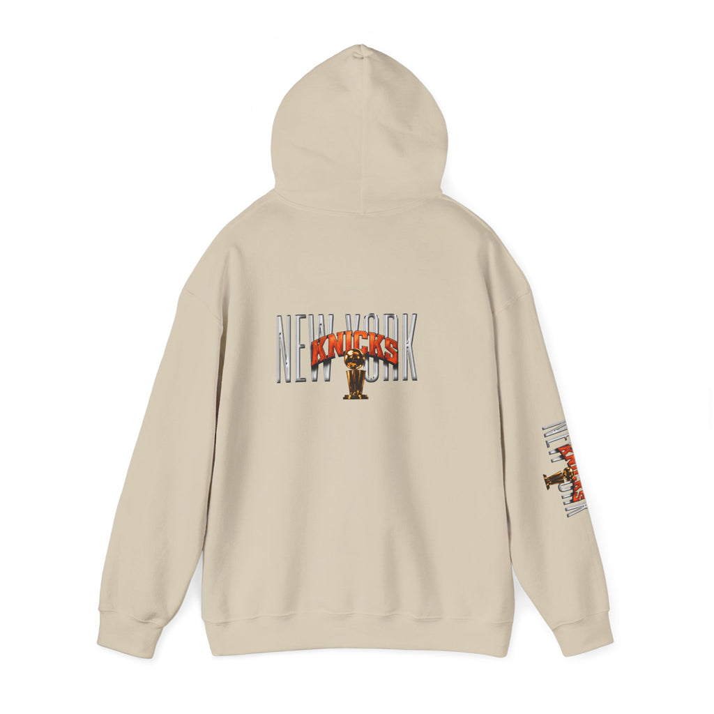 NY-K Retro Player Collage Hoodie — Basketball Fan Sweatshirt