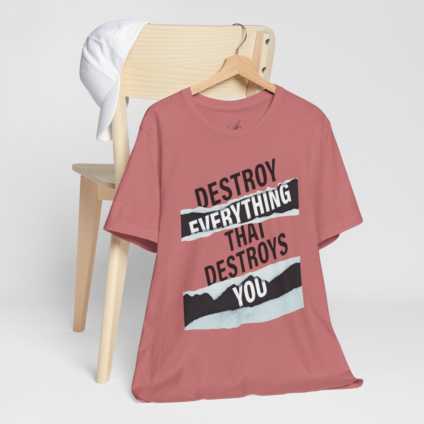 Destroy Everything That Destroys You T-Shirt  Bold Typographic Graphic Tee