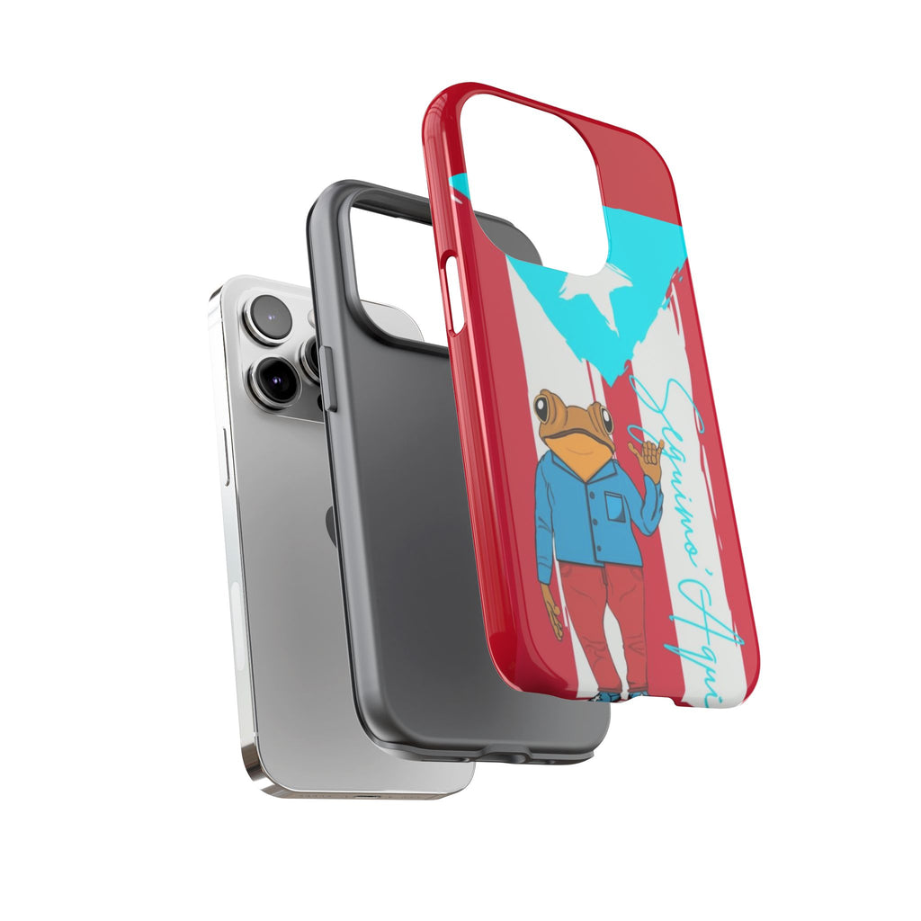 Puerto Rican Flag Frog Design ("Señorita Hops")Phone Case Isla del Encanto Phone Case – Puerto Rican Style