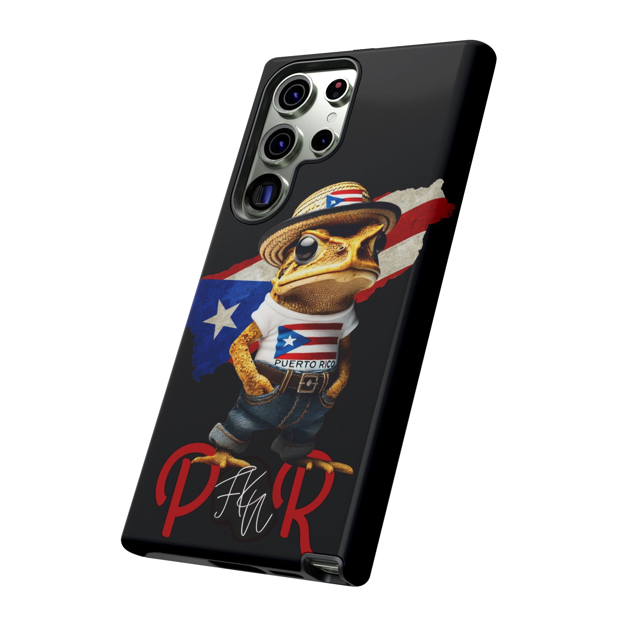Puerto Rican Frog Tough Phone Case  Puerto Rico Flag Patriotic Protective Case