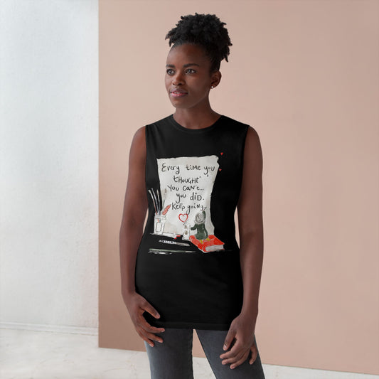 Effortlessly Cool & Made to Move Inspirational Quote Unisex Tank Top, Motivational Workout Shirt, Casual Summer Wear, Gift for Athletes, Encouragement Apparel