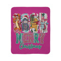 Winnie the Pooh Merry Christmas Fleece Sherpa Blanket