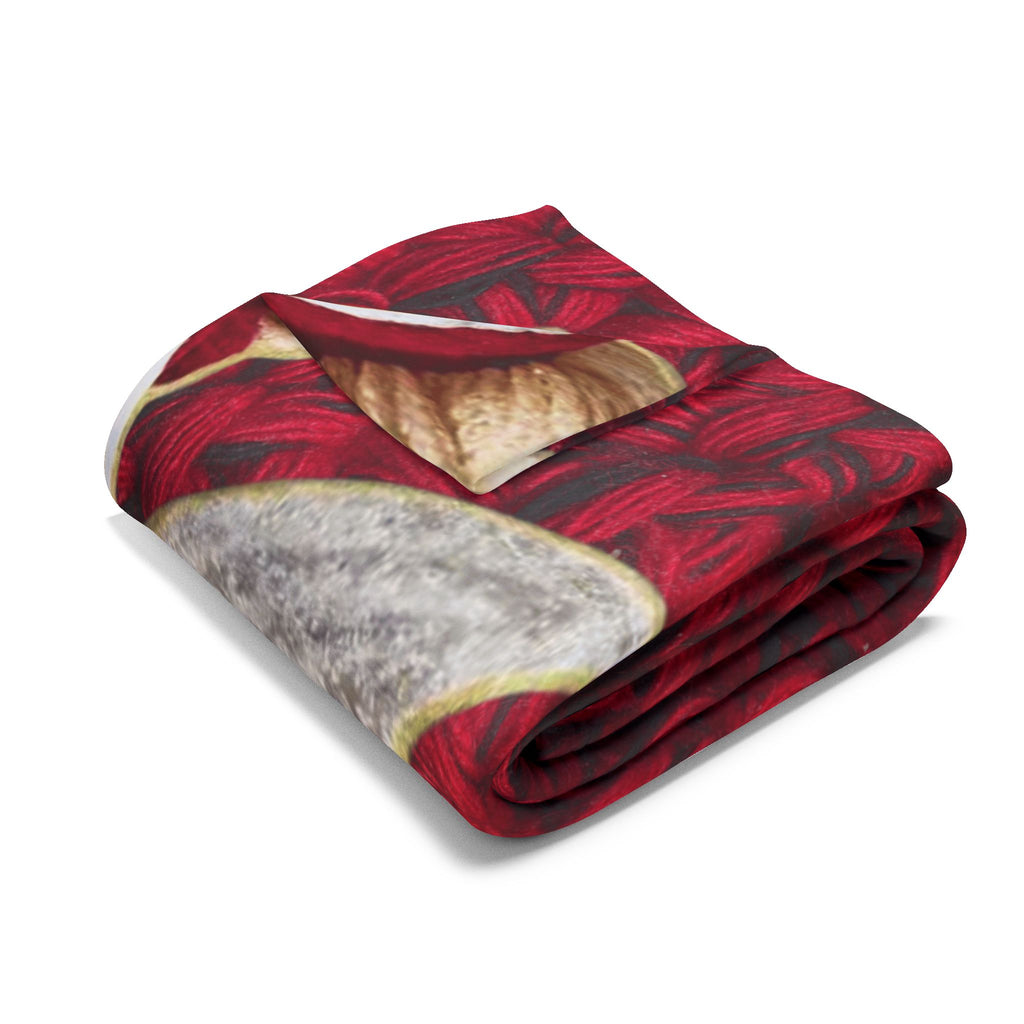 Christmas Fairy Fleece Blanket – Vintage Tinker Bell Holiday Throw