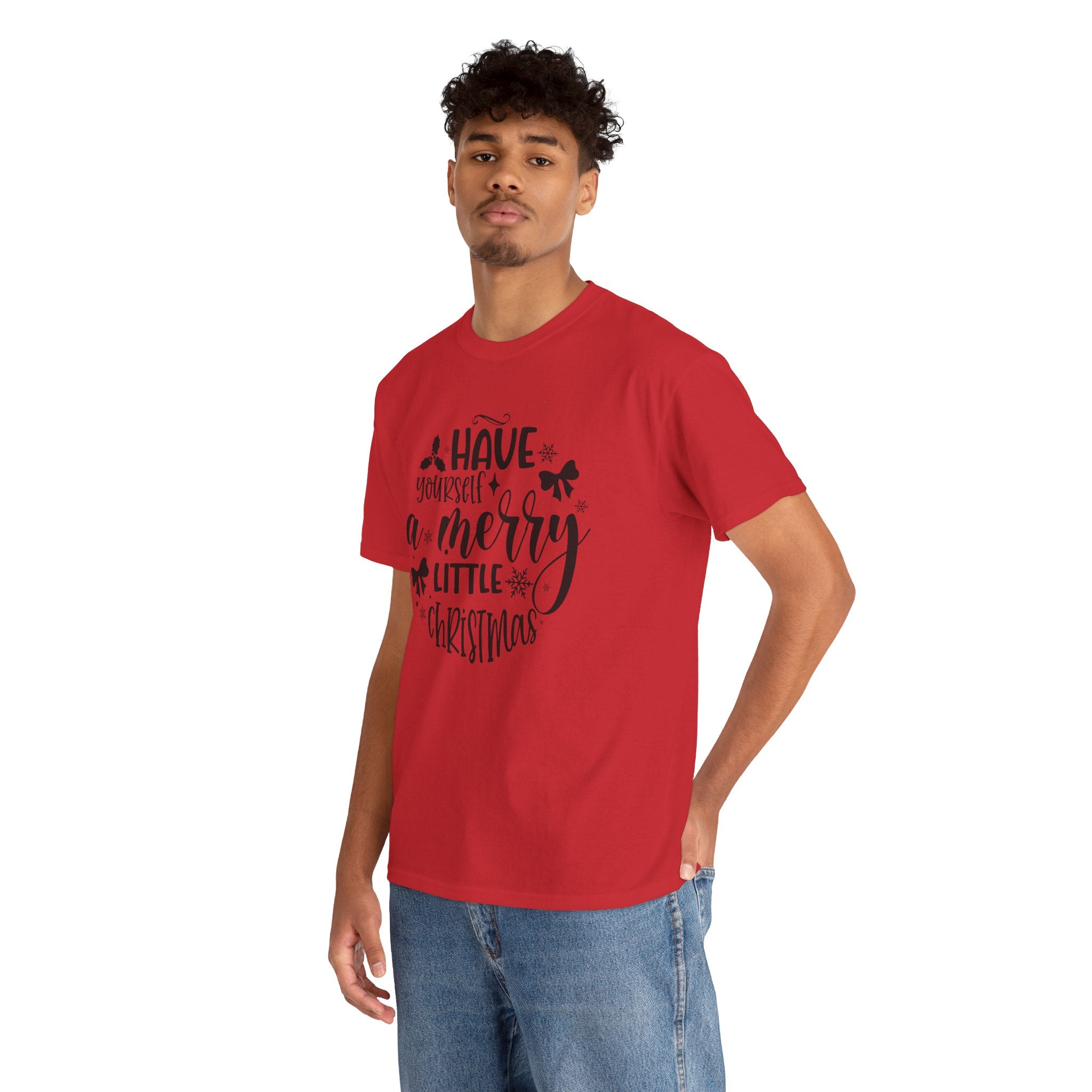 Merry Christmas Cotton Tee Holiday Graphic Tees & Cozy Festive Wear