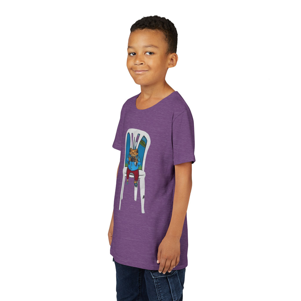 Kids Concho on a High Chair T-Shirt Cute Baby Rabbit Feeding Tee kids PUERTO RICO CHRISTMAS T-SHIRT