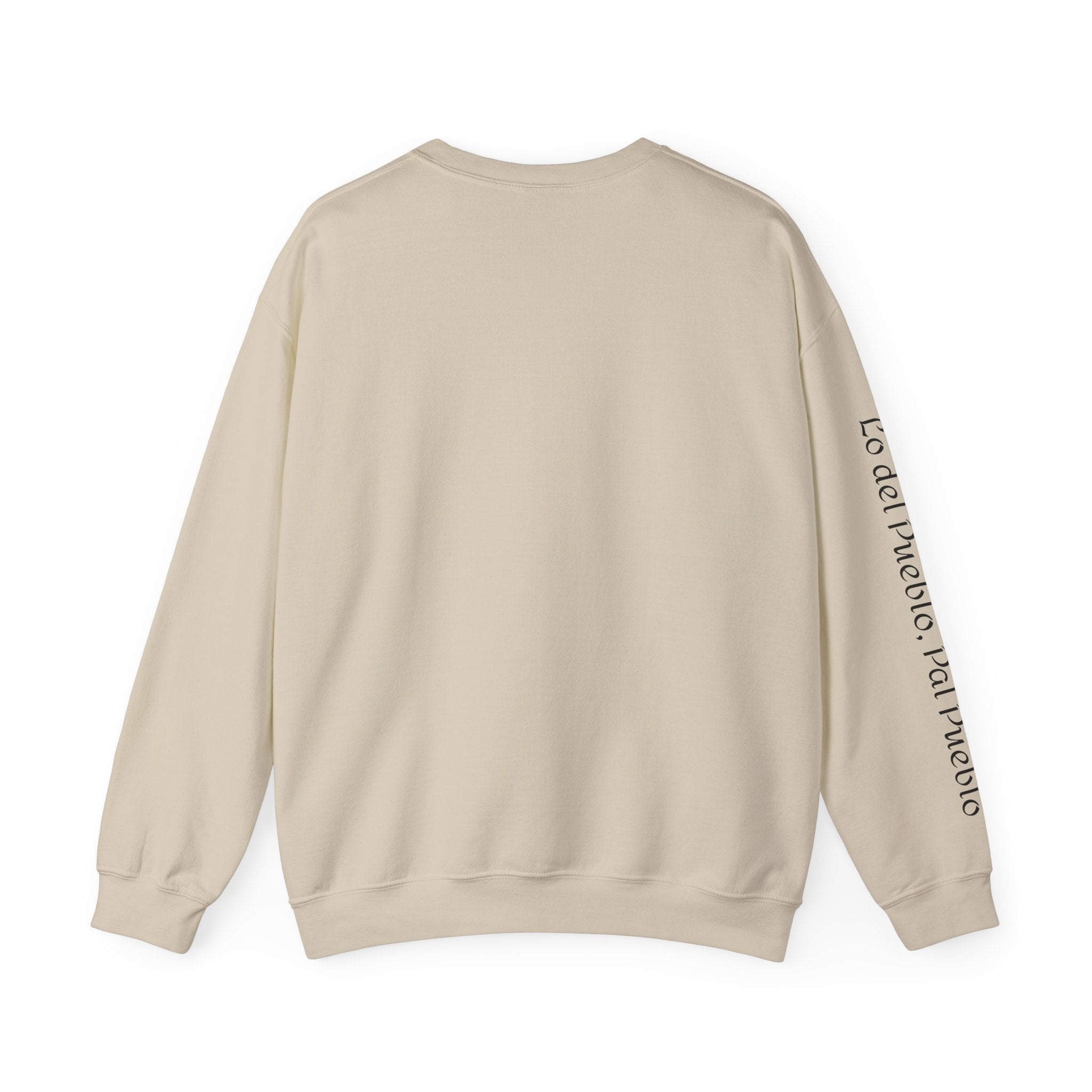 Crewneck Sweatshirt  “No me debo a partidos, me debo al pueblo” Spanish Political Statement