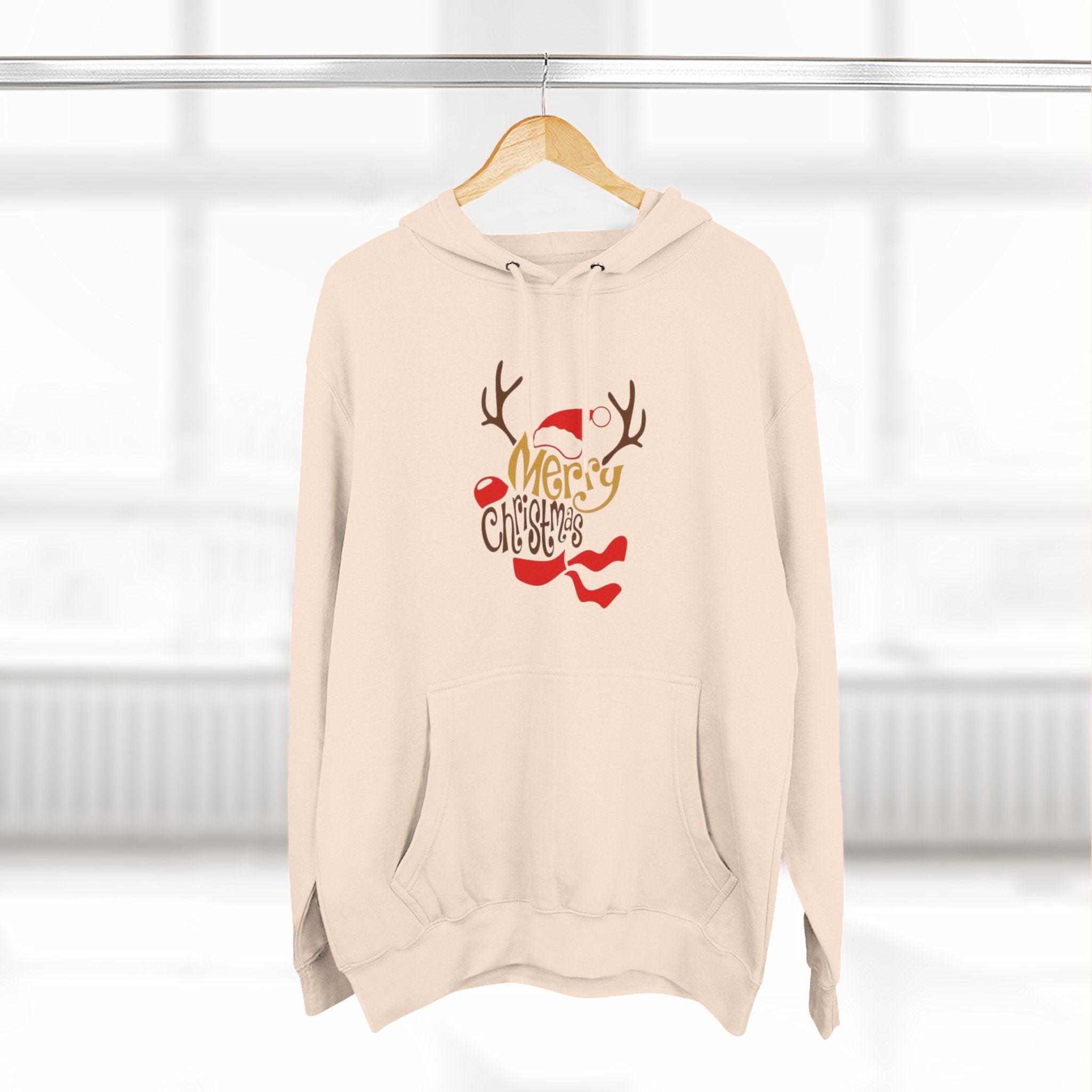 Holiday Apparel | Christmas Tees & Sweatshirts with Festive Quotes Merry Christmas Fleece Hoodie