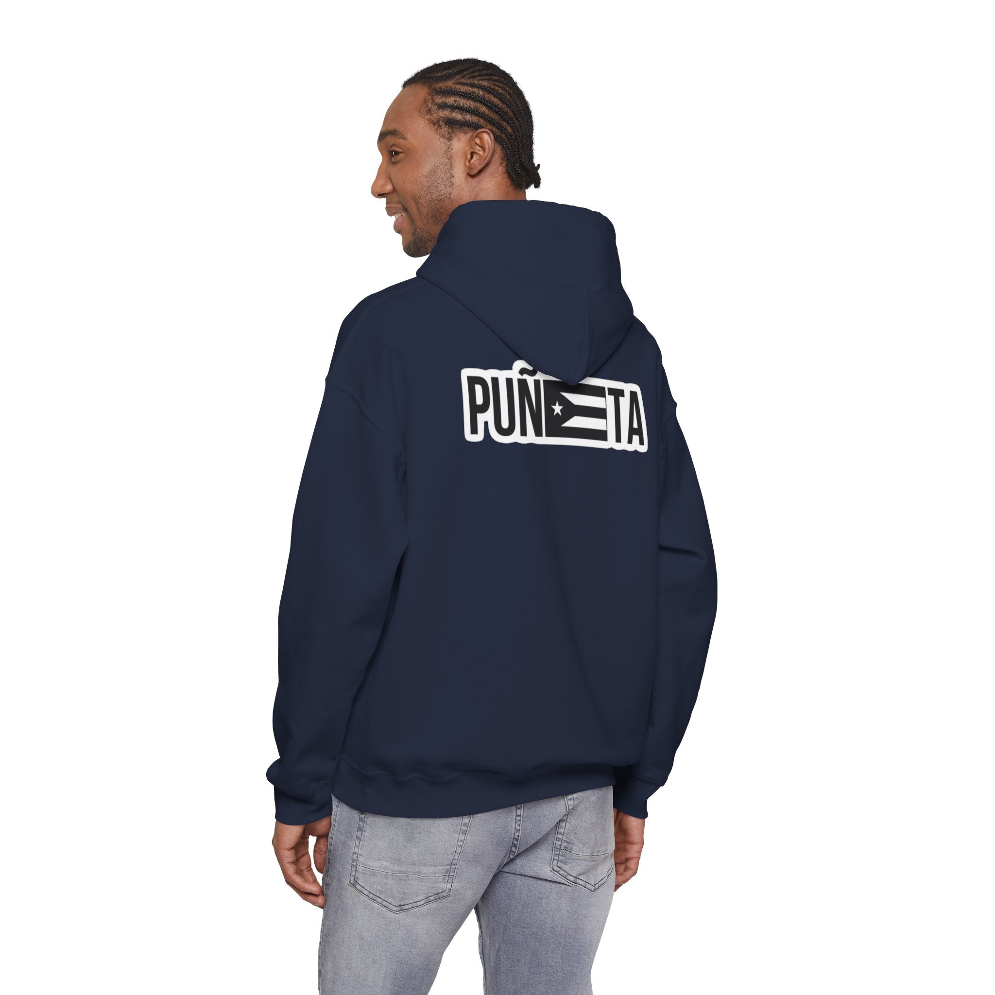Puerto Rican Pride Hoodie  “No Nos representan” Front & Puñeta Flag Back