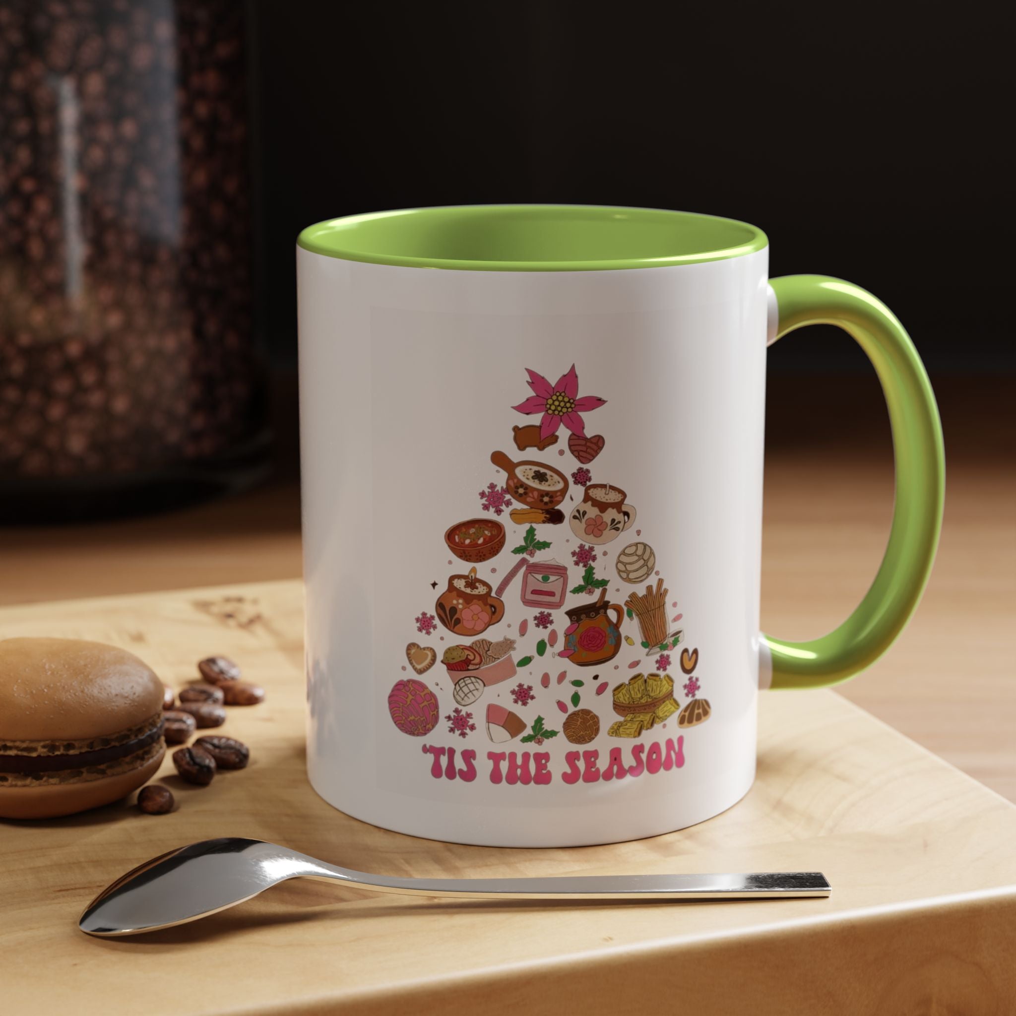 Coffee Mug - 'Tis the Season' Holiday Cookie Tree Accent Mug (11/15oz)