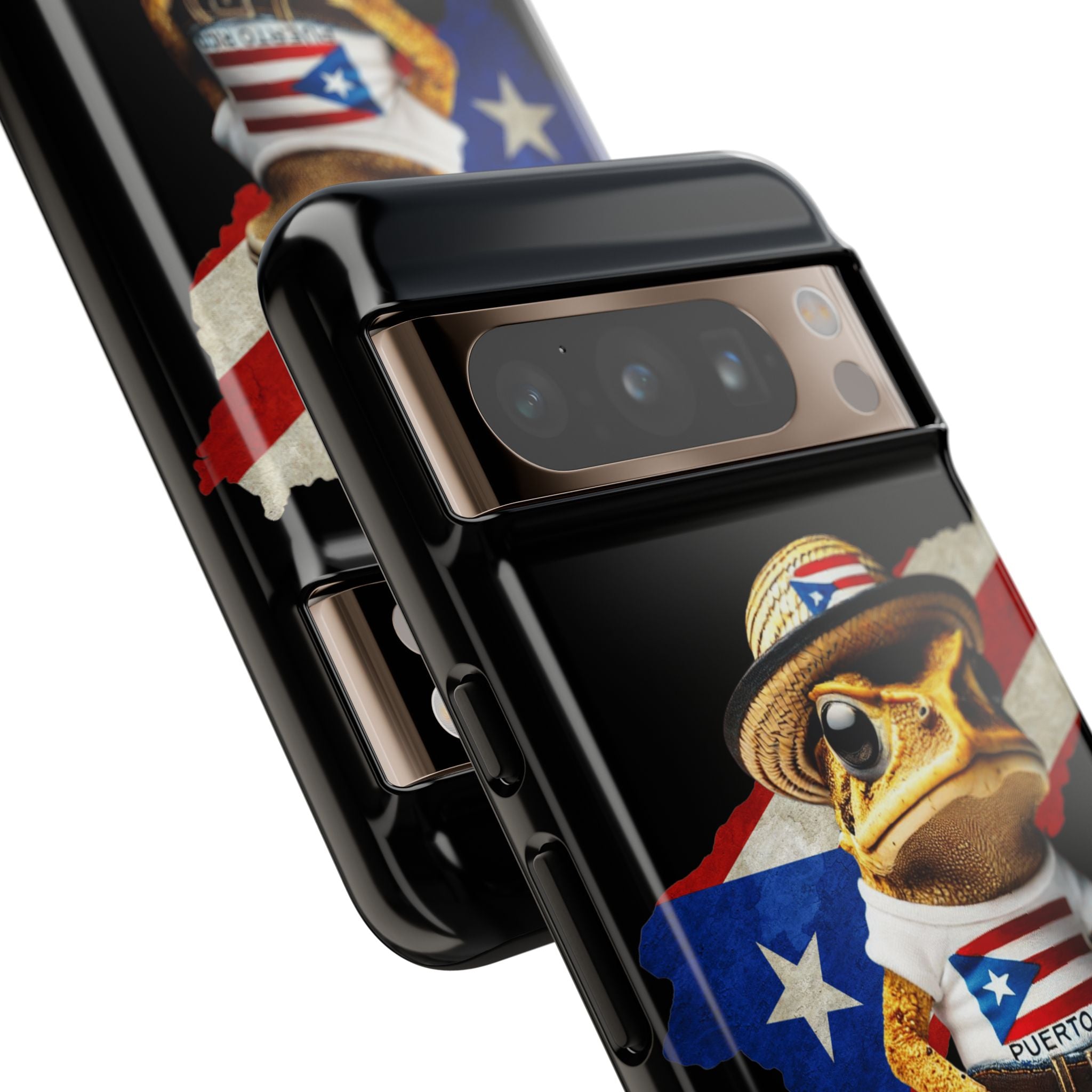 Puerto Rican Frog Tough Phone Case  Puerto Rico Flag Patriotic Protective Case