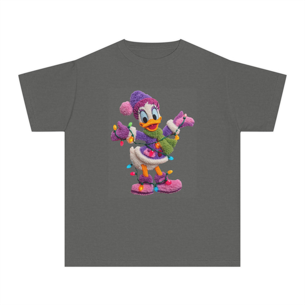 Duckling Holiday Tee — Cute Winter Lights Kids T-Shirt