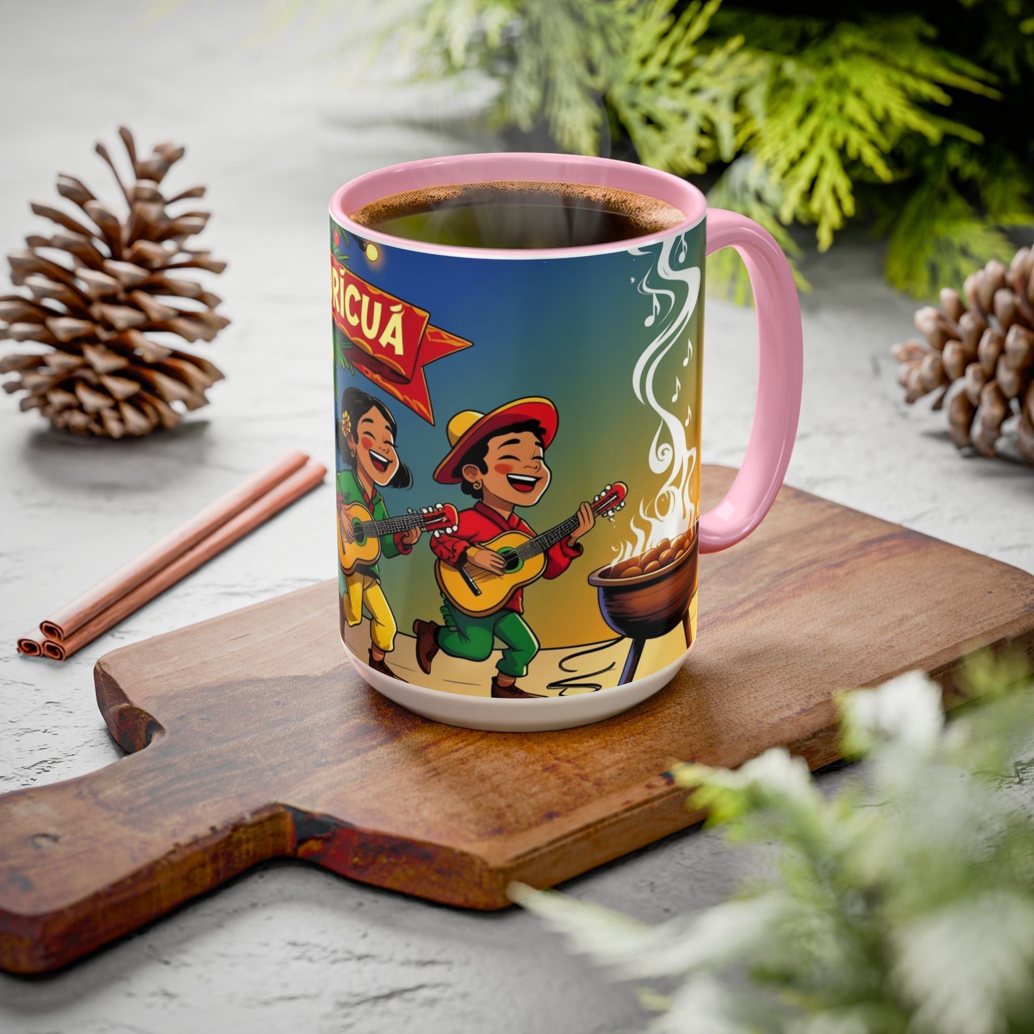 Navidad Boricua Mug Vibrant Puerto Rican Celebration Mug