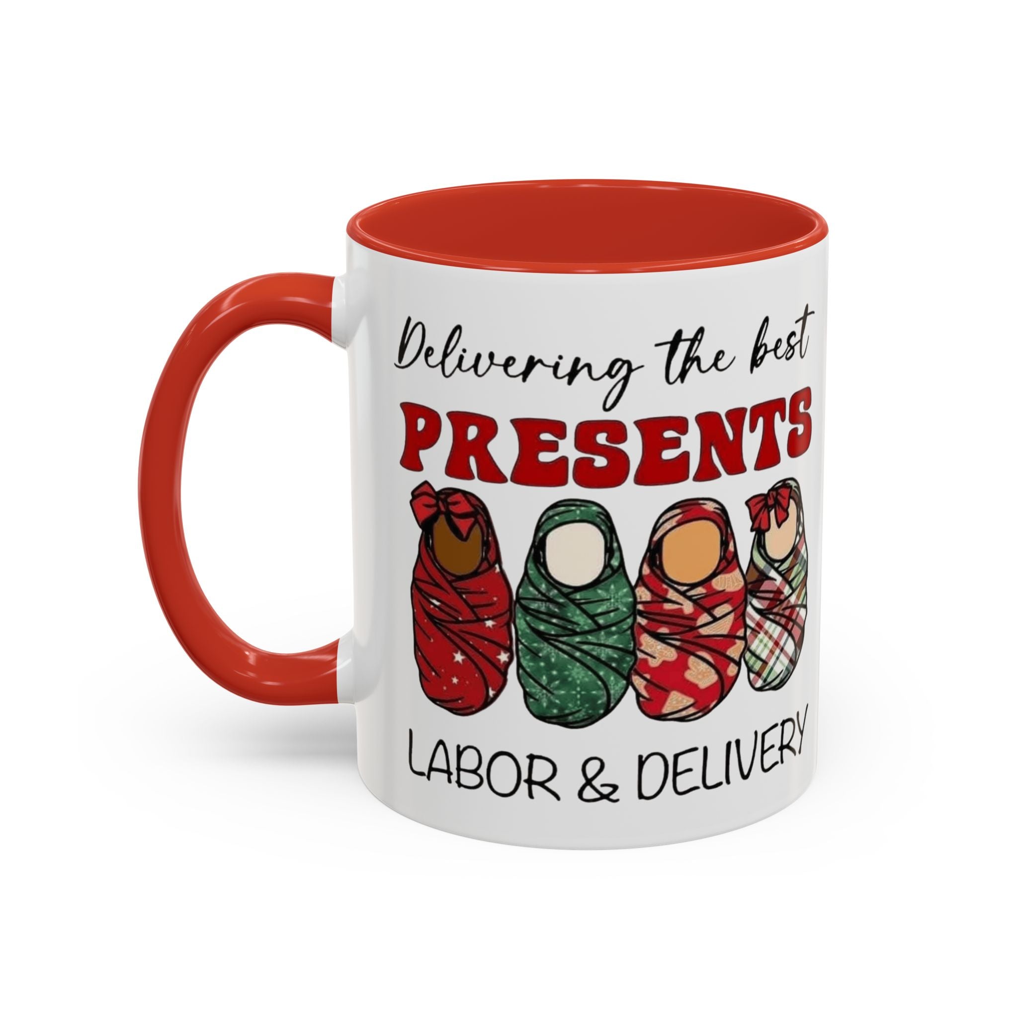 Christmas Presents Delivery Coffee Mug — "Delivering the Best Presents" Accent Mug Medical Christmas Mug,