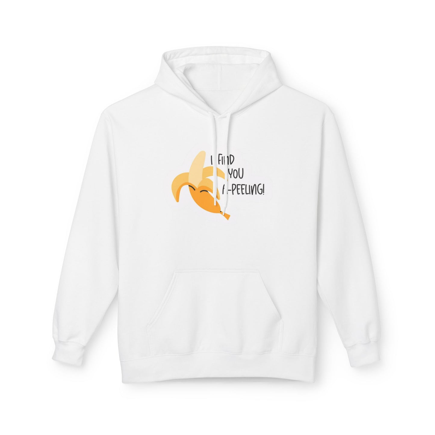 Peeling Banana Hoodie  "I Found You (Peeling)" Cute Fruit Pun Pullover