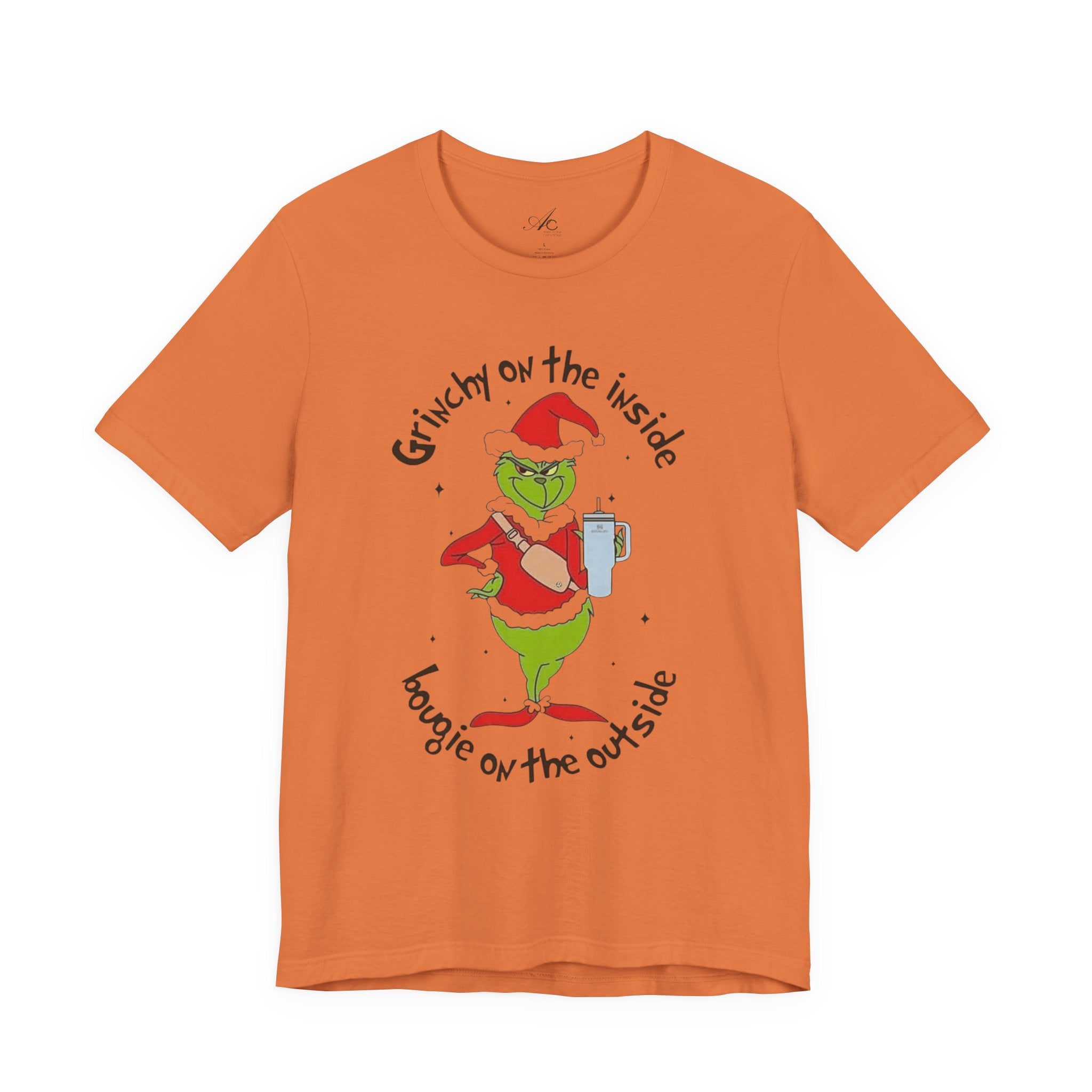 Grinch-Inspired Holiday Tee: 'Grinchy on the Inside, Boogie on the Outside'