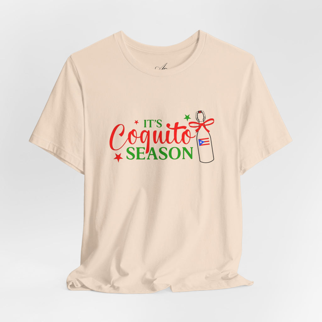 It's Coquito Season T-Shirt - Christmas Puerto Rican Holiday Cocktail Tee