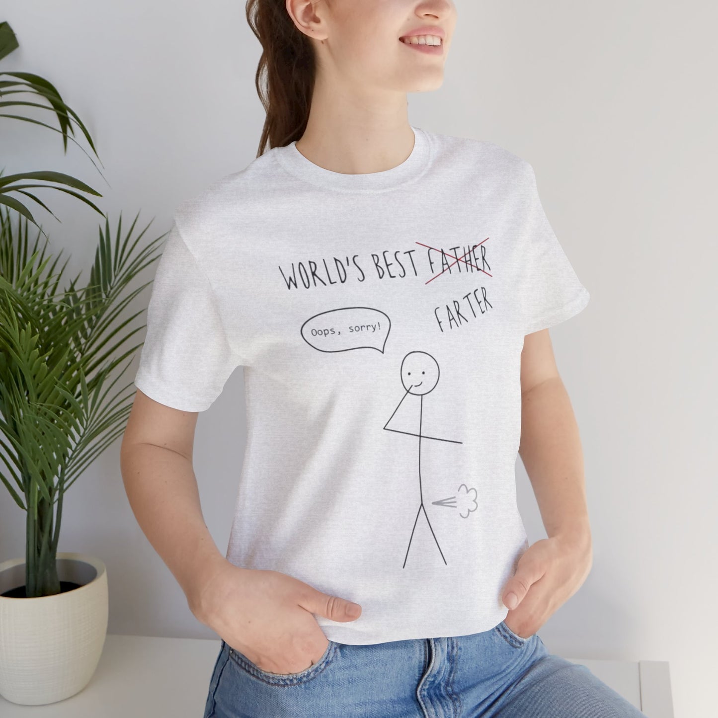 Funny Unisex T-Shirt for Dad, World's Best Farter Tee, Best Dad Ever Shirt, Gift for Father's Day, Dad Humor Apparel
