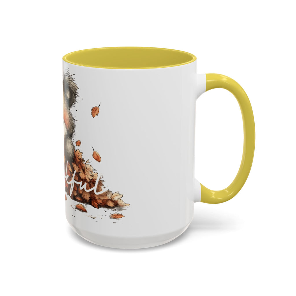 Thankful Bear Autumn Mug — Cute Fall Coffee Cup (11oz, 15oz)