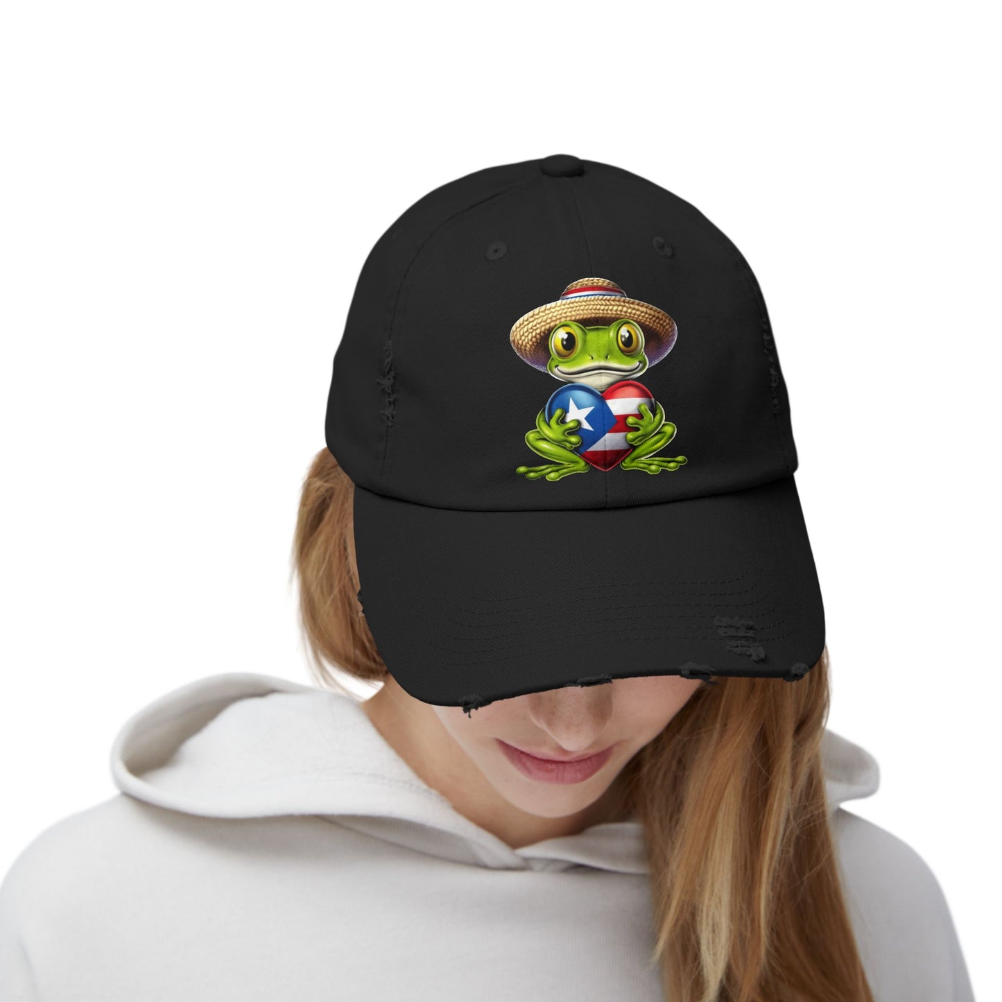 Borinquen Style: Puerto Rican Heritage Hats Unisex Distressed Cap