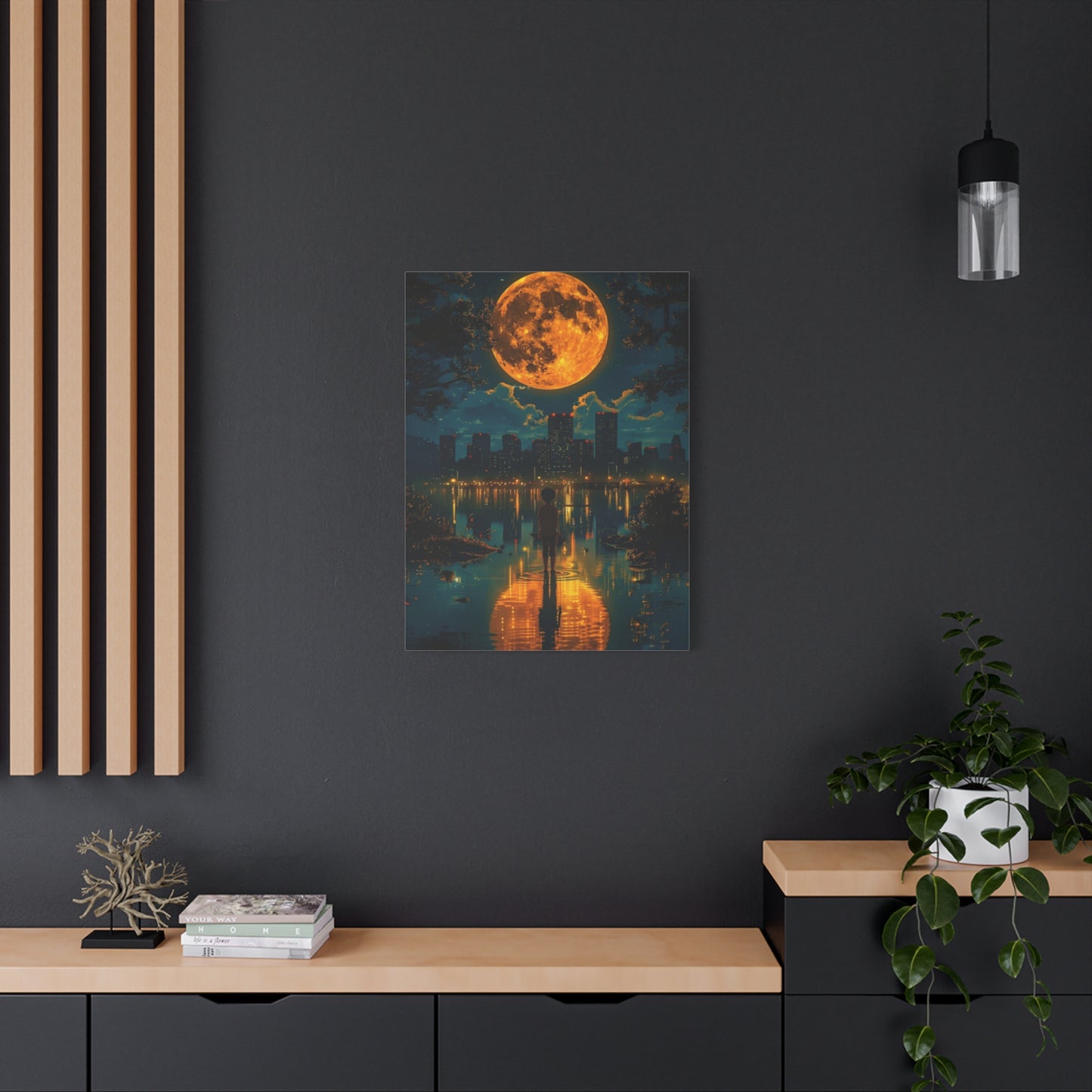 Because words have the power to move you let them live on your wall, Unique Nightscape Decoration, Perfect for Any Occasion