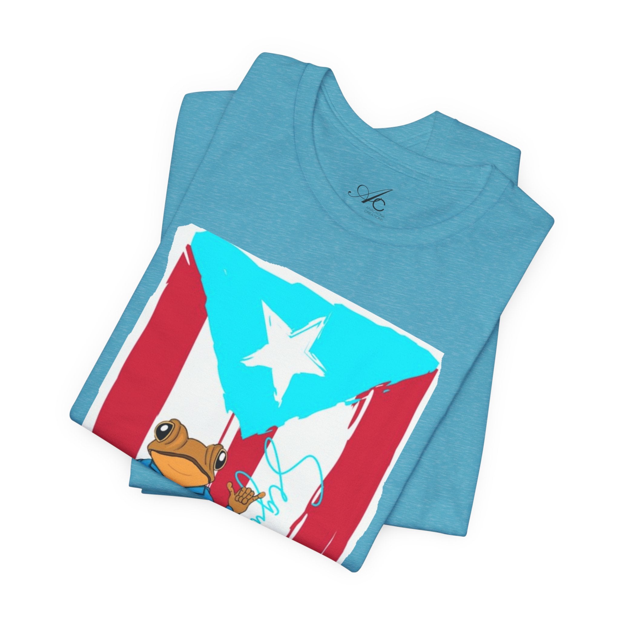 Puerto Rican Coqui Flag T‑Shirt  Boricua Pride Tee