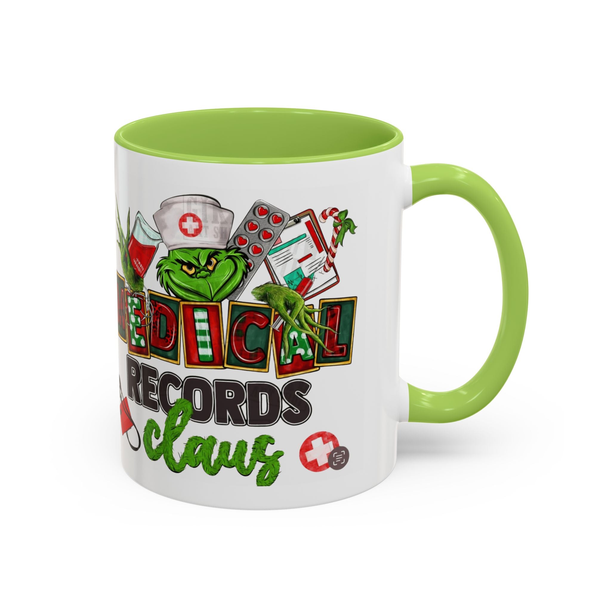 Medical Records Claus Coffee Mug — Funny Holiday Nurse & Medical Staff Gift (11/15oz) Medical Christmas Mug,