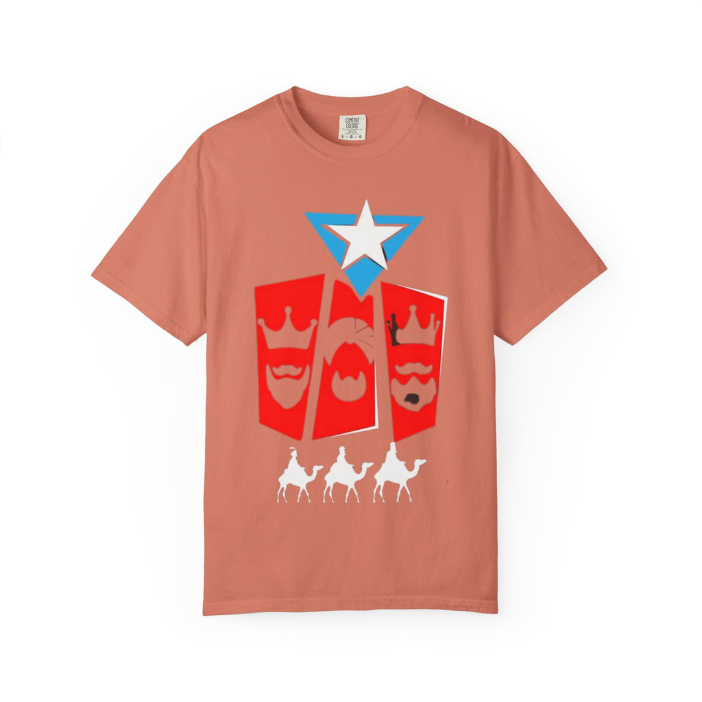 The Three Kings T-Shirt — Puerto Rican Three Kings Graphic Tee (Star & Crown Silhouettes)