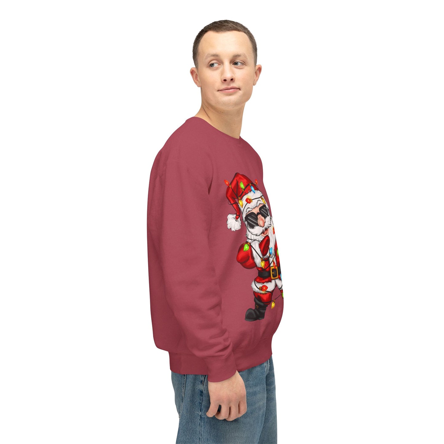 Funny Christmas tee Dabbing Santa Crewneck Sweatshirt  Funny Christmas Holiday Pullover