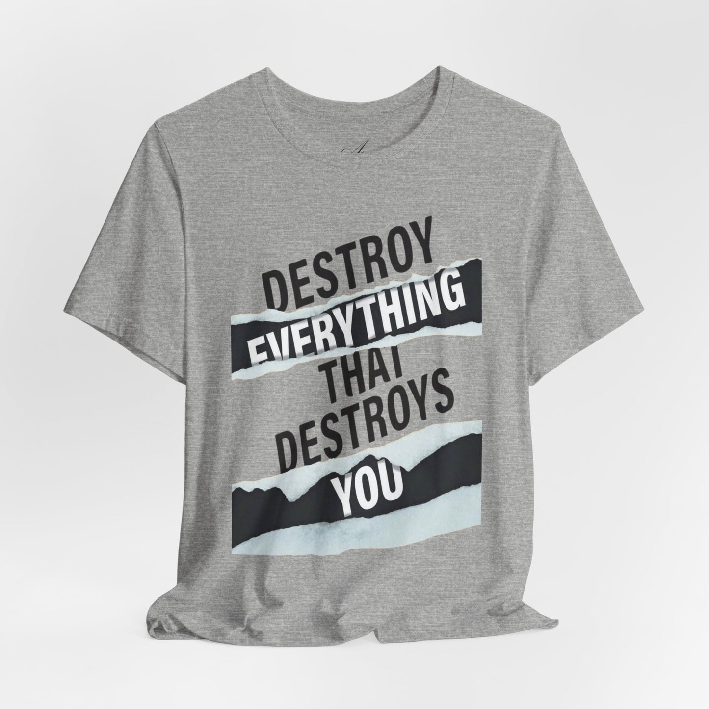 Destroy Everything That Destroys You T-Shirt  Bold Typographic Graphic Tee