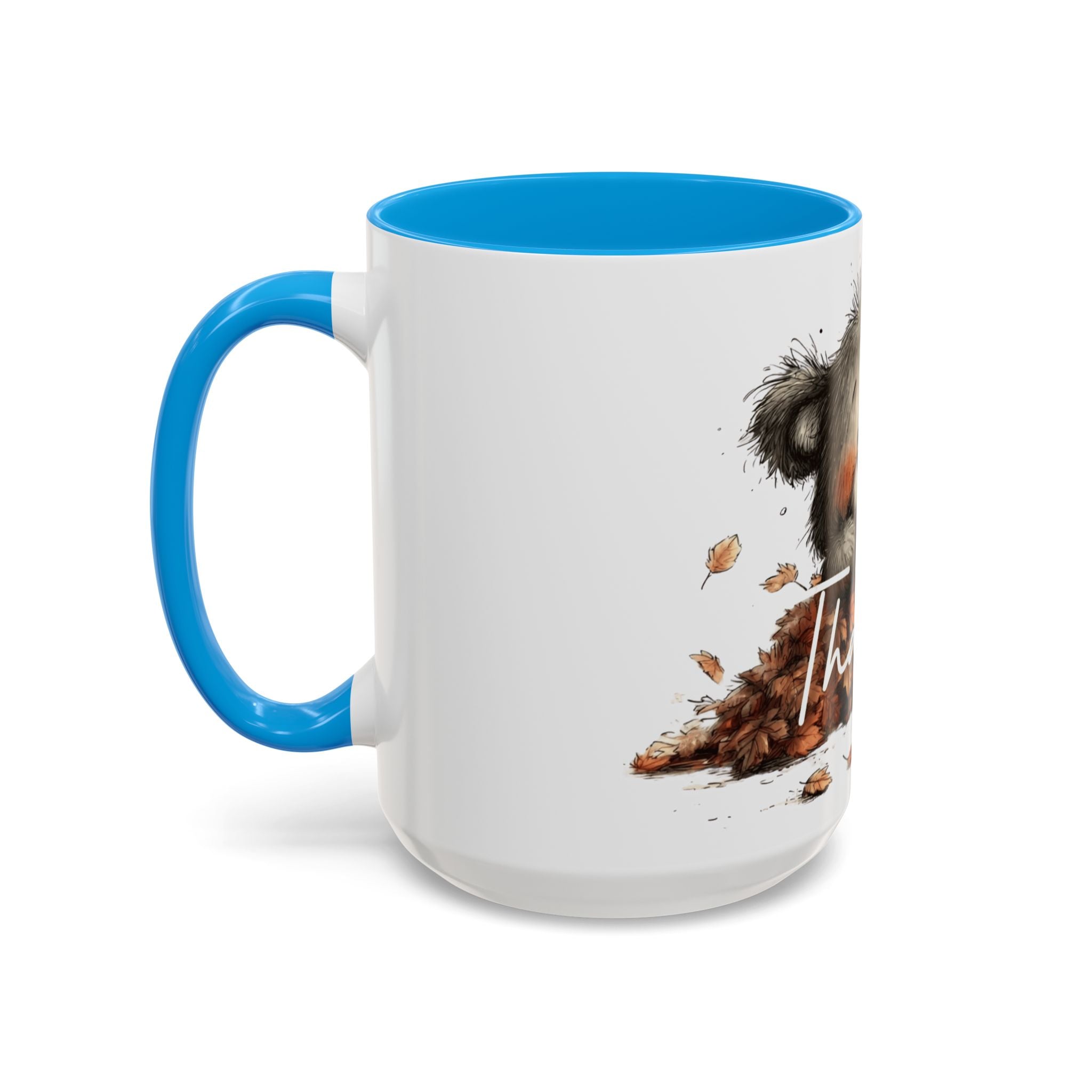 Thankful Bear Autumn Mug — Cute Fall Coffee Cup (11oz, 15oz)
