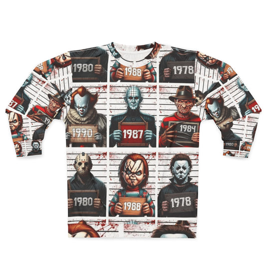 Retro Horror Icon Unisex Sweatshirt, Movie Fan Apparel, Halloween Gift, Vintage Aesthetic Clothing, Horror Film Merchandise