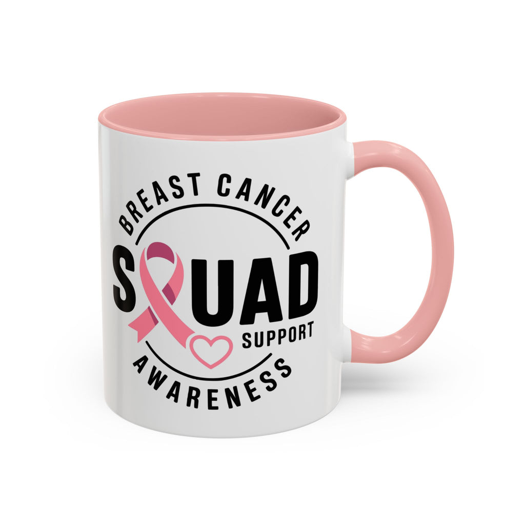 Breast Cancer Awareness Coffee Mug - Support Your Squad