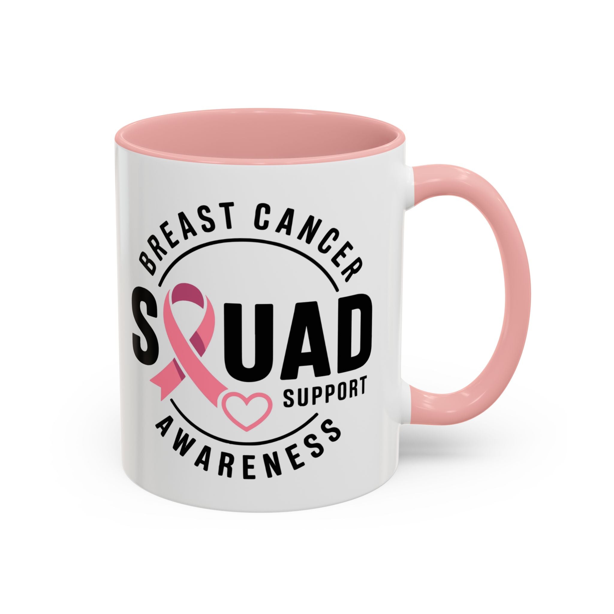 Breast Cancer Awareness Coffee Mug - Support Your Squad