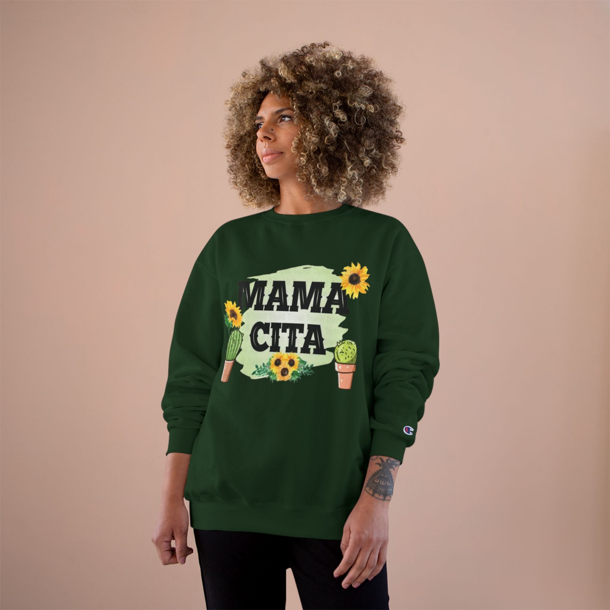 Mama Cita Sweatshirt  Floral Cactus Mother's Day Crewneck
