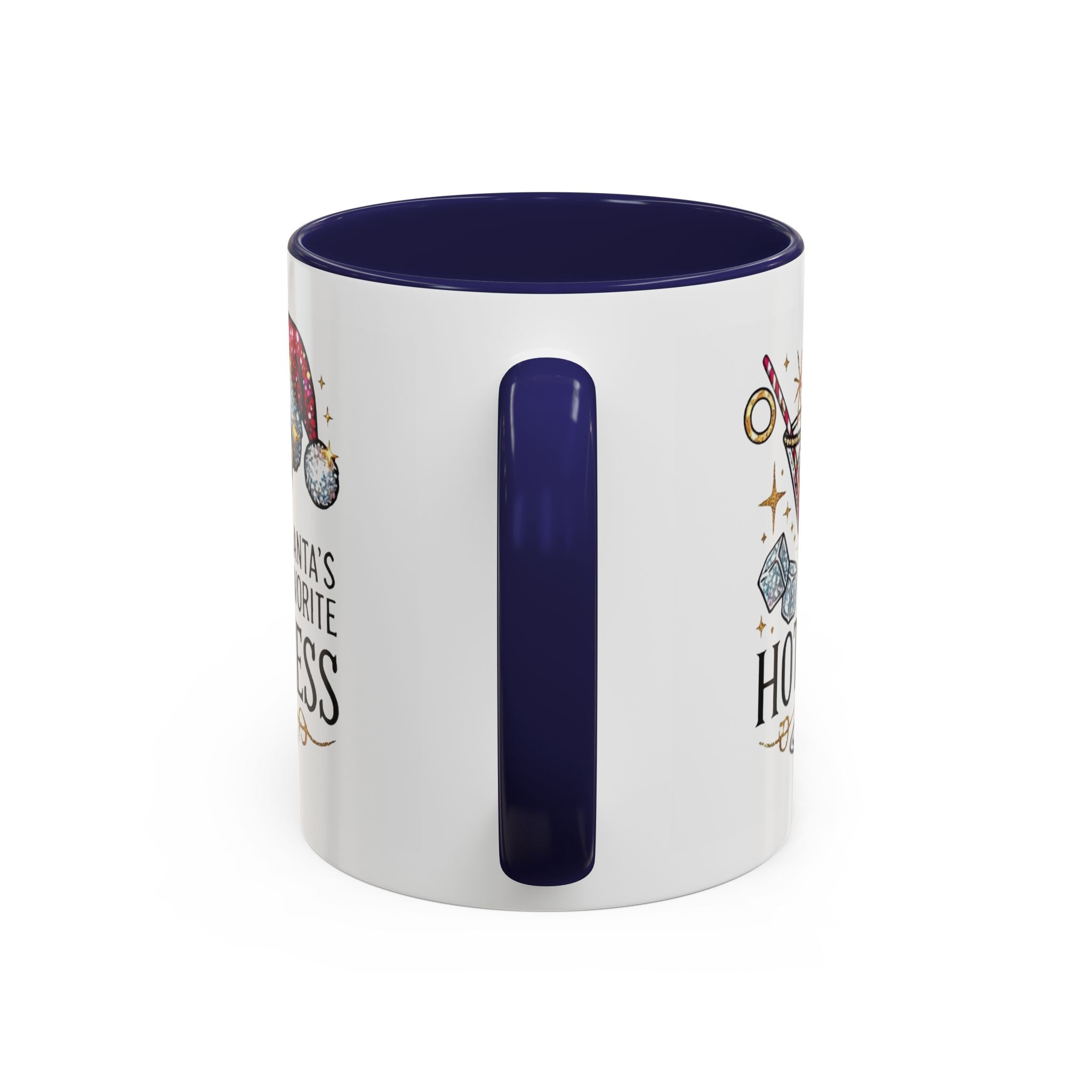 Accent Coffee Mug - "Santa's Favorite Hot Mess" Holiday Cocktail Mug (11/15 oz)