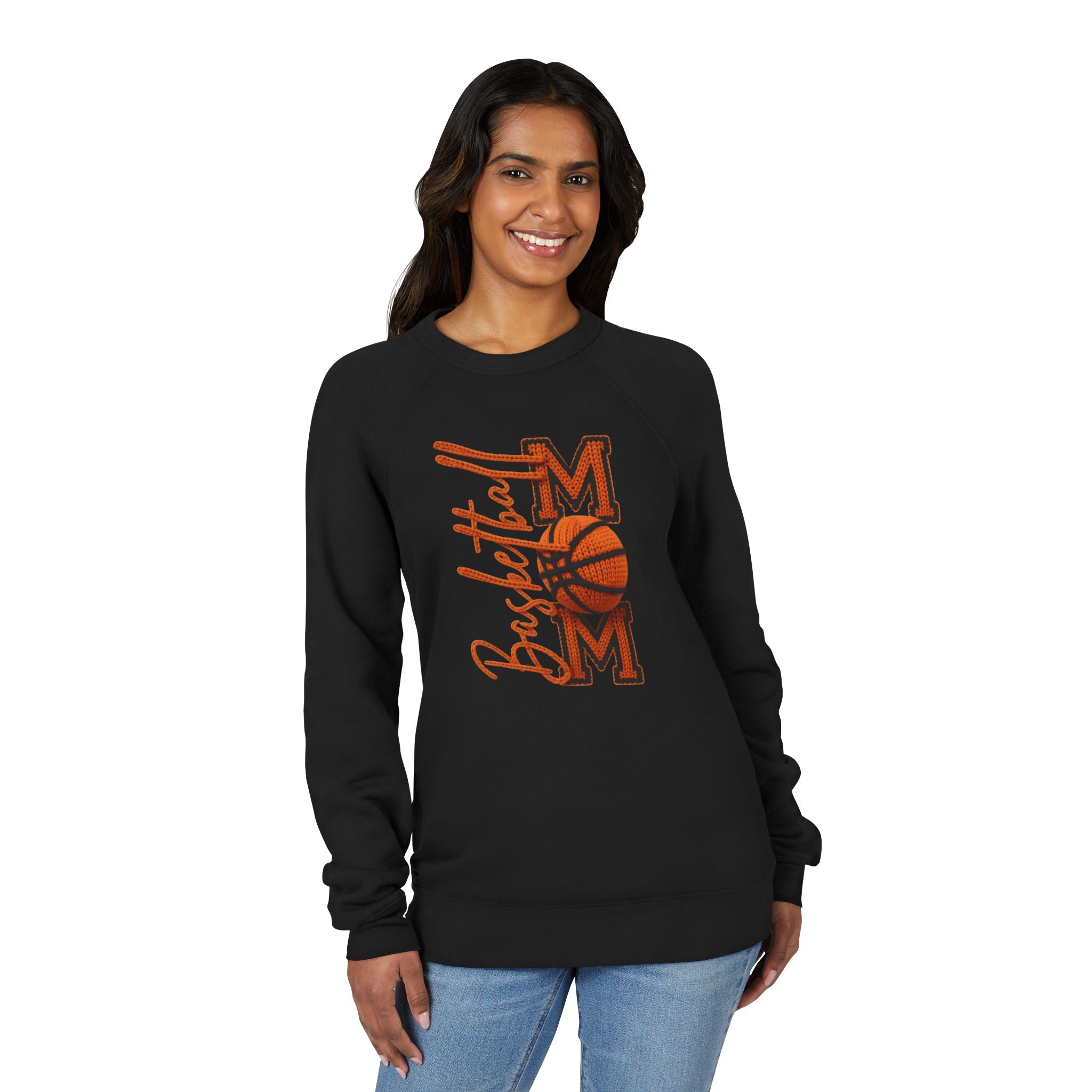 Basketball Mom Sweatshirt  Vintage Orange Hoop Mom Crewneck