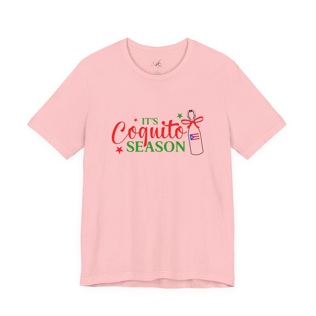 It's Coquito Season T-Shirt - Christmas Puerto Rican Holiday Cocktail Tee