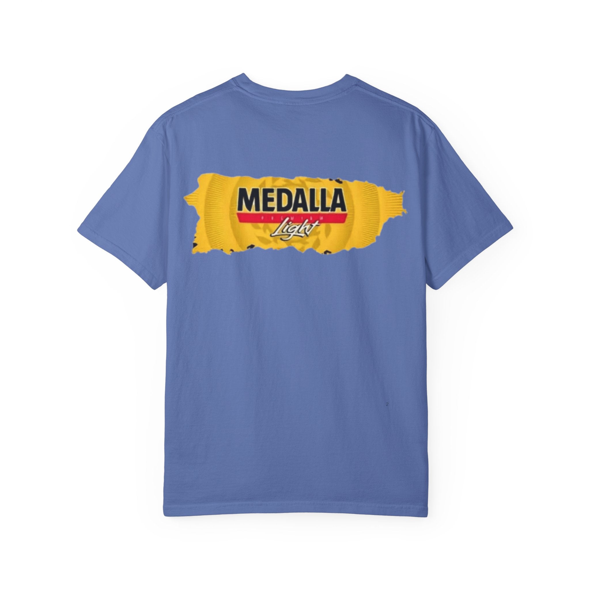 Medalla Light Puerto Rican Beer T-Shirt Coqui Frog Mascot Six-Pack Graphic Tee Puerto Rico’s Navidades