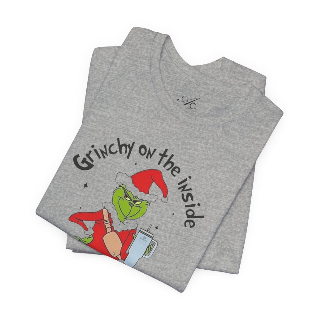 Grinch-Inspired Holiday Tee: 'Grinchy on the Inside, Boogie on the Outside'