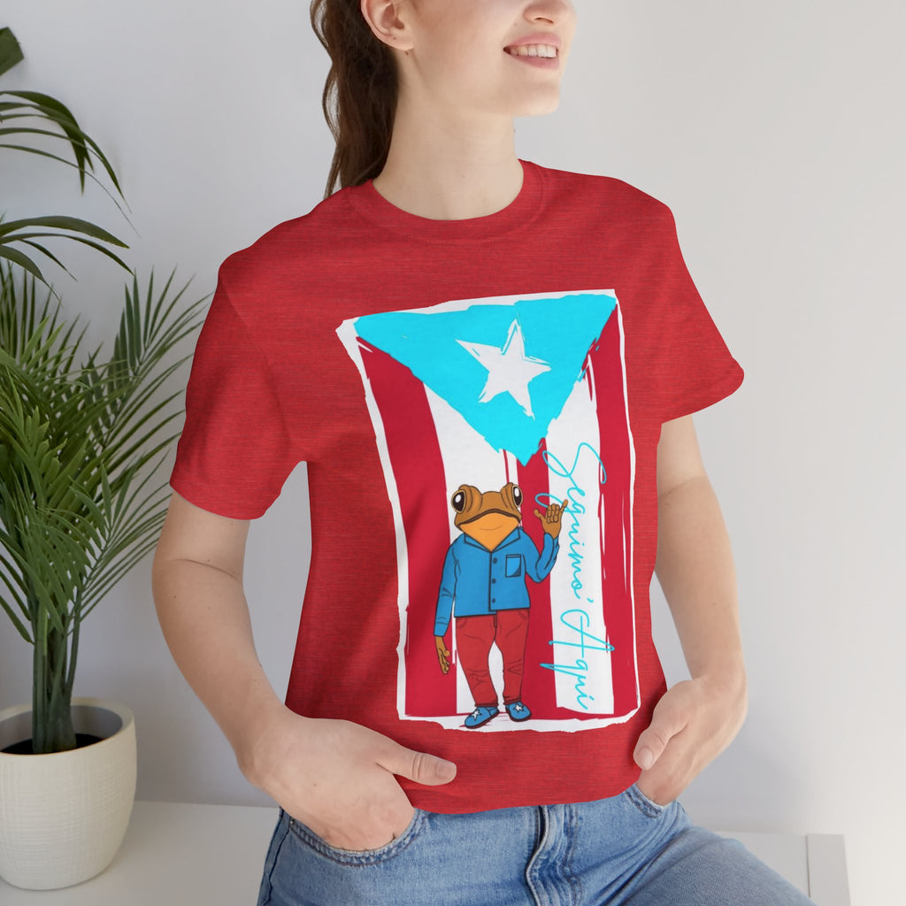 Puerto Rican Coqui Flag T‑Shirt  Boricua Pride Tee