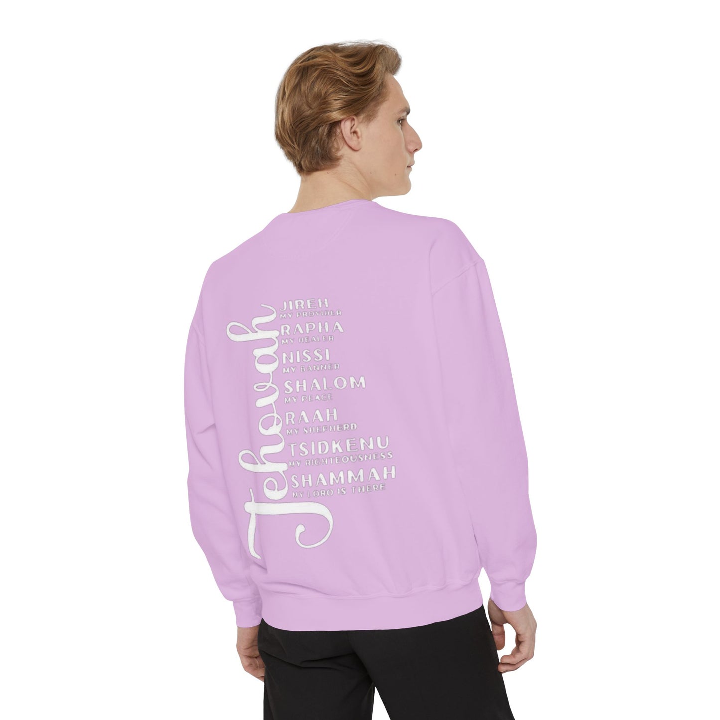 Jehovah Names Sweatshirt  Christian Faith Scriptural Names Pullover