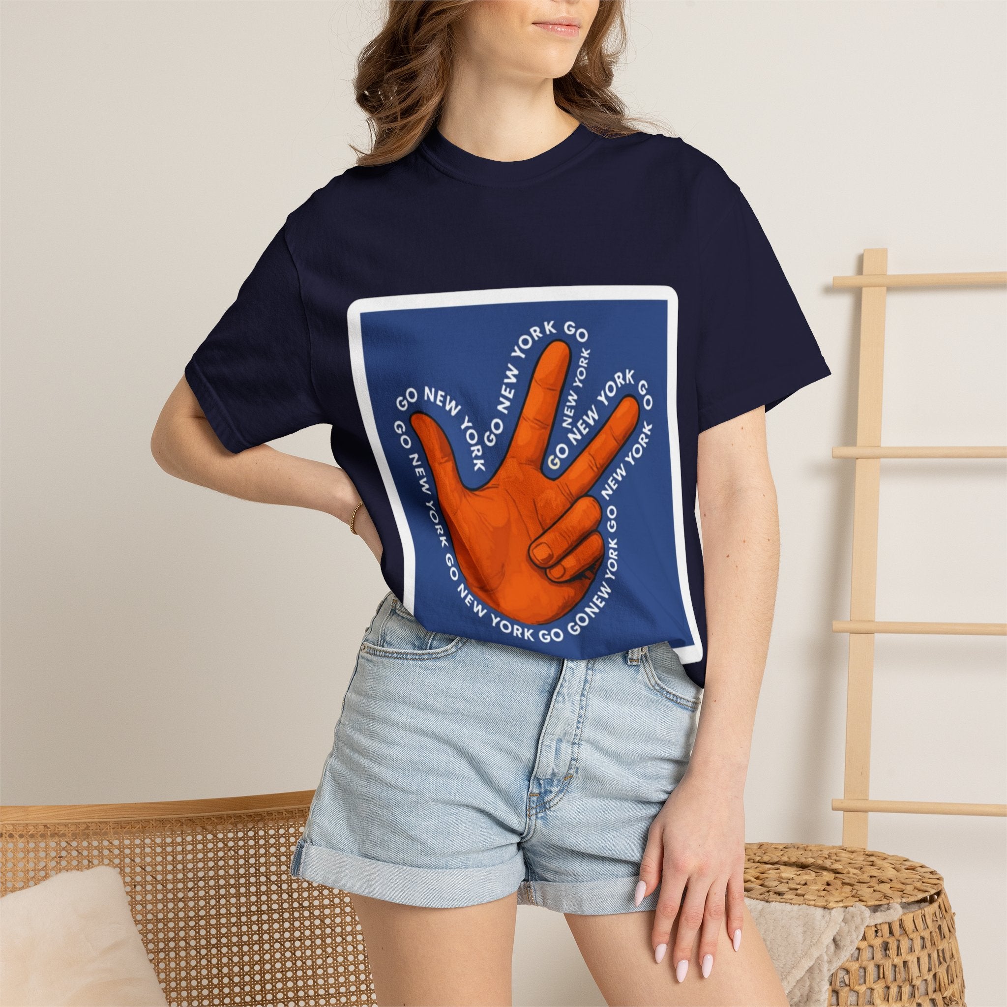 Go New York Hand Graphic T-Shirt
